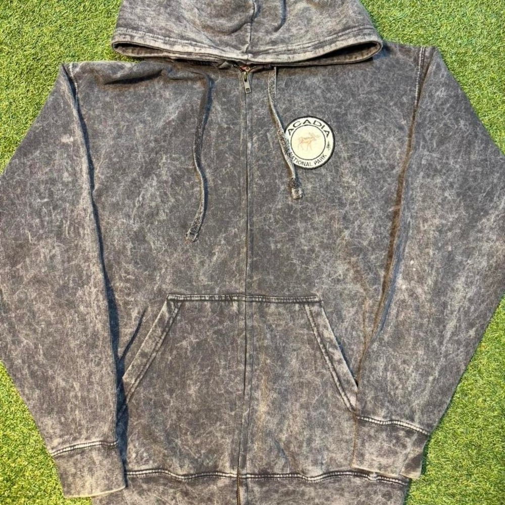 Acadia National Park black zip up hoodie Size S #outdoor #hiking